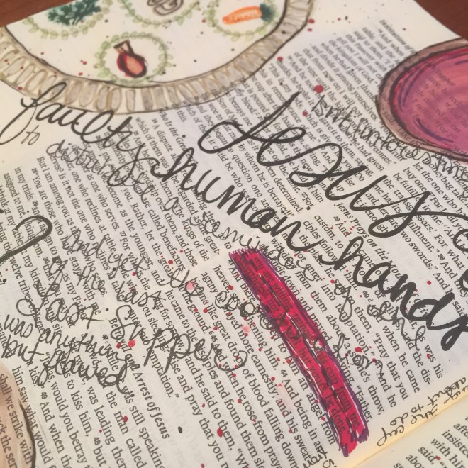 Journaling Bible | The Last Supper  apileofashes.com