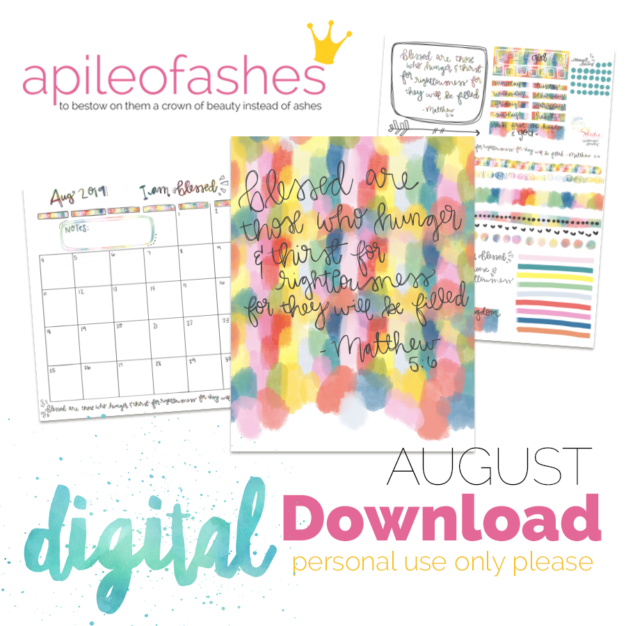 August 2019 Shine Wellness Society Printables