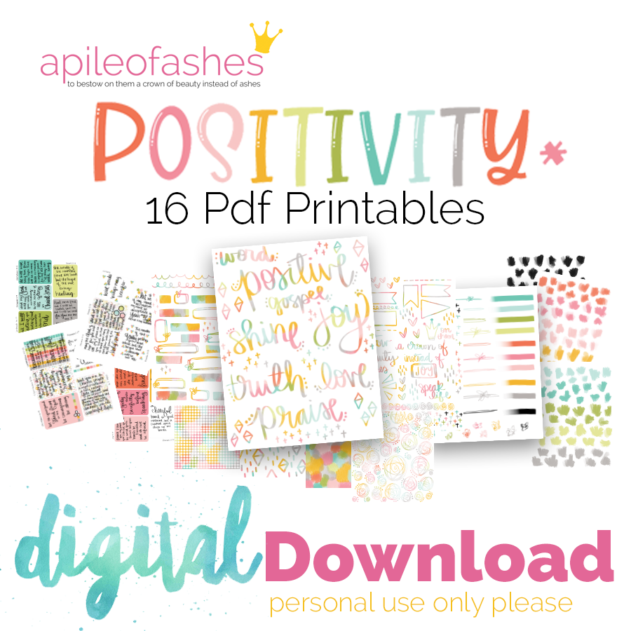 Positivity Bible Journaling Printables * apileofAshes