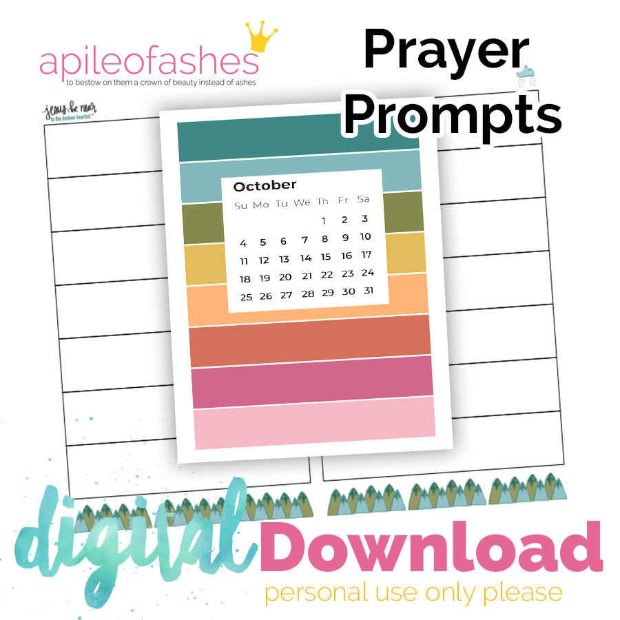 Jesus Be Near Prayer Prompts October 2020