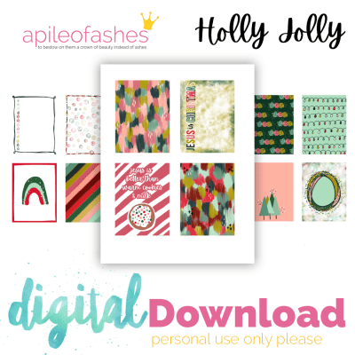 Holly Jolly Journaling Cards