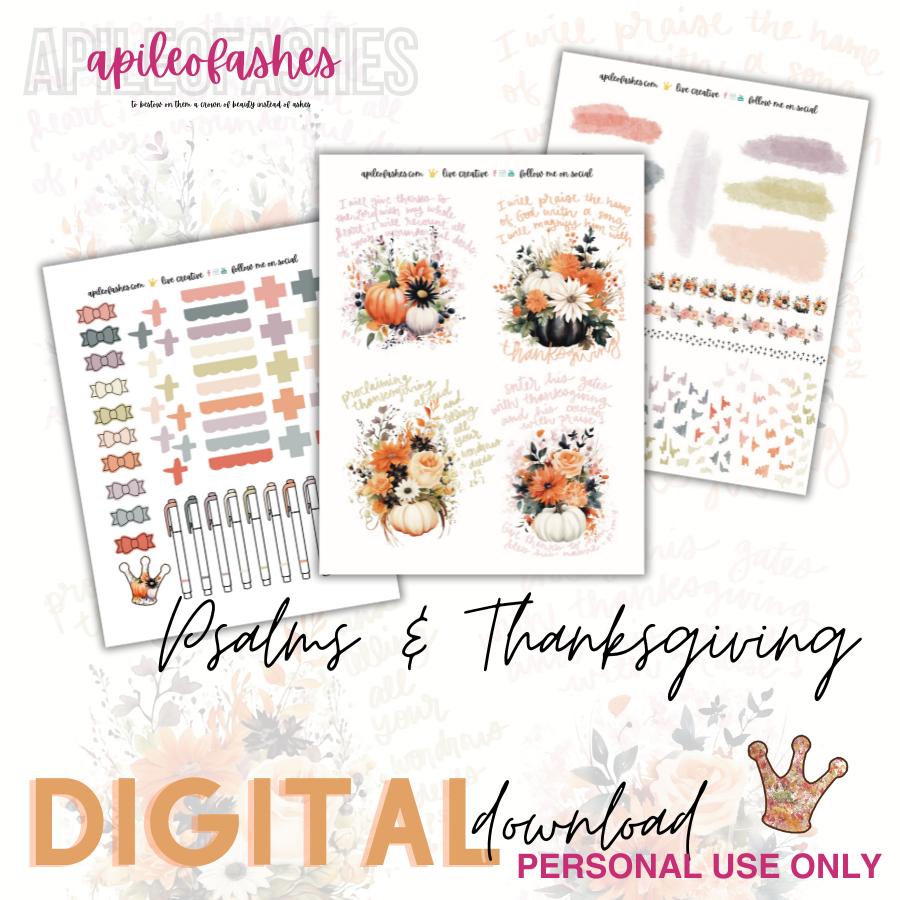Psalms & Thanksgiving Printables