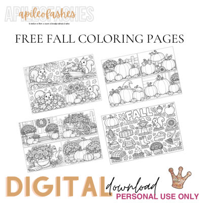 Free Fall Coloring Pages